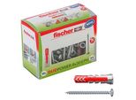 fischer DuoPower 6x30 S PH 2K 535463 Dübel mit Schrauben Ø 6 mm x 30 mm, 50 Stück