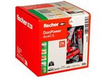 fischer DuoPower 8x40 S 2K 535460 Dübel mit Schrauben Ø 8 mm x 40 mm, 50 Stück