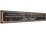 Vianmo Insegna In Legno 10X46 Cm Als Baby FüR BäUerchen Gelobt