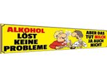 Vianmo Insegna In Legno 10X46 Cm Alkohol LöSt Keine Probleme Milch Auch