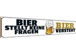 Vianmo Insegna In Legno 10X46 Cm Bier Stellt Keine Fragen