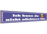 Vianmo Insegna In Legno 10X46 Cm Bier Kann Da Nicht NüChtern Hin