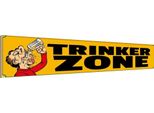 Vianmo Insegna In Legno 10X46 Cm Bier Trinker Zone Alkohol