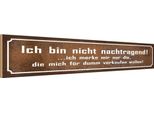 Vianmo Insegna In Legno 10X46 Cm Bin Nicht Nachtragend Ich Merke