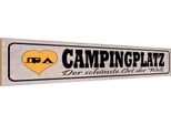 Vianmo Insegna In Legno 10X46 Cm Campinglatz SchöNster Ort Welt