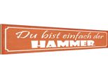 Vianmo Insegna In Legno 10X46 Cm Du Bist Einfach Der Hammer