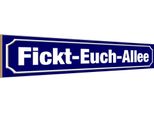 Vianmo Insegna In Legno 10X46 Cm Fickt-Euch-Allee Lustig
