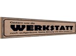 Vianmo Insegna In Legno 10X46 Cm Gestern Werkstatt War AufgeräUmt