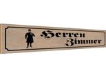 Vianmo Insegna In Legno 10X46 Cm Herren Zimmer Toilette