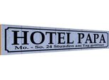 Vianmo Insegna In Legno 10X46 Cm Hotel Papa 24 Stunden Am Tag