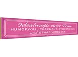 Vianmo Insegna In Legno 10X46 Cm IdealmaßE Einer Frau Humorvoll