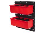 Set Di Contenitori Qbrick System No. 5 Parete Officina 39 X 35 Cm Con 2 Contenitori Per One 200 Basic / Profi / Technik E One Organiser Xl