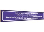 Vianmo Insegna In Legno 10X46 Cm Ich Trinke Keinen Alkohol Ich