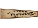 Vianmo Insegna In Legno 10X46 Cm Leibling Essen Steht Im Kochbuch