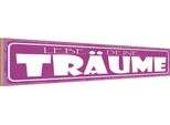 Vianmo Insegna In Legno 10X46 Cm Liebe Deine TräUme