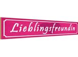 Vianmo Insegna In Legno 10X46 Cm Lieblingsfreundin Herz