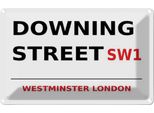Vianmo Insegna Di Latta 20X30 Cm Westminster Downing Street SW1