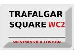 Vianmo Insegna Di Latta 20X30 Cm Westminster Trafalgar Square WC2
