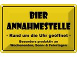 Vianmo Insegna Di Latta 20X30 Cm Alkohol Bier Annahmestelle GeöFfnet