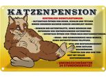 Vianmo Insegna Di Latta 20X30 Cm Katzenpernsion 24H Service