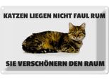 Vianmo Insegna Di Latta 20X30 Cm Katzen VerschöNern Den Raum