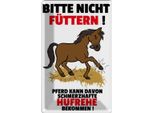 Vianmo Insegna Di Latta 30X20 Cm Pferd Nicht FüTtern Schmerzhaft Hufrehe