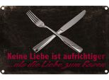 Vianmo Insegna Di Latta 20X30 Cm Keine Liebe Aufrichtiger Als