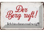 Vianmo Insegna Di Latta 20X30 Cm Berg Ruft Ich Bin Dann Mal Weg