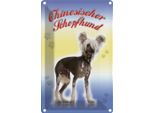 Vianmo Insegna Di Latta 30X20 Cm Hund Chinesischer Schopfhund