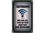 Vianmo Insegna Di Latta 30X20 Cm AufräUmen Wenn Wlan Nicht An