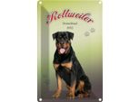 Vianmo Insegna Di Latta 18X12 Cm Hund Rottweiler Deutschland 1850