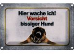 Vianmo Insegna Di Latta 12X18 Cm Vorsicht Bissiger Hund