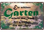 Vianmo Insegna Di Latta 12X18 Cm SchöNer Garten Wischt Den Staub