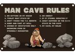 Vianmo Insegna Di Latta 20X30 Cm Man Cave Rules MäNner Regeln