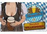 Vianmo Insegna Di Latta 20X30 Cm Biergarten Willkommen Bayern
