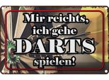 Vianmo Insegna Di Latta 20X30 Cm Mir Reichts Ich Gehe Darts Spiel