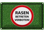 Vianmo Insegna Di Latta 20X30 Cm Rasen Betreten Verboten
