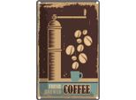 Vianmo Insegna Di Latta 18X12 Cm Kaffee Coffee Fresh Brewed