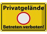Vianmo Insegna Di Latta 20X30 Cm PrivatgeläNde Betreten Verboten