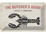 Vianmo Insegna Di Latta 20X30 Cm Lobster Cuts Of Lobster