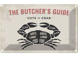 Vianmo Insegna Di Latta 20X30 Cm Krabben Cuts Of Crub Fisch