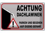 Vianmo Insegna Di Latta 20X30 Cm Achtung Dachlawinen Gefahr