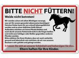 Vianmo Insegna Di Latta 12X18 Cm Bitte Nicht FüTtern Pferde