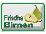 Vianmo Insegna Di Latta 20X30 Cm Frische Birnen Hofladen