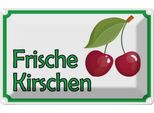 Vianmo Insegna Di Latta 20X30 Cm Frische Kirschen Hofladen