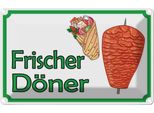 Vianmo Insegna Di Latta 20X30 Cm Frischer DöNer Restaurant