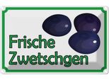 Vianmo Insegna Di Latta 20X30 Cm Frische Zwetschgen Hofladen