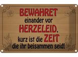 Vianmo Insegna Di Latta 20X30 Cm Bewahret Einander Vor Herzeleid