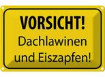 Vianmo Insegna Di Latta 20X30 Cm Vorsicht Dachlawinen Eiszapfen