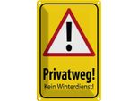 Vianmo Insegna Di Latta 30X20 Cm Privatweg Kein Winterdienst